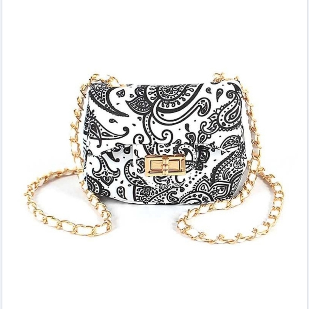 White Mini Bandana Crossbody